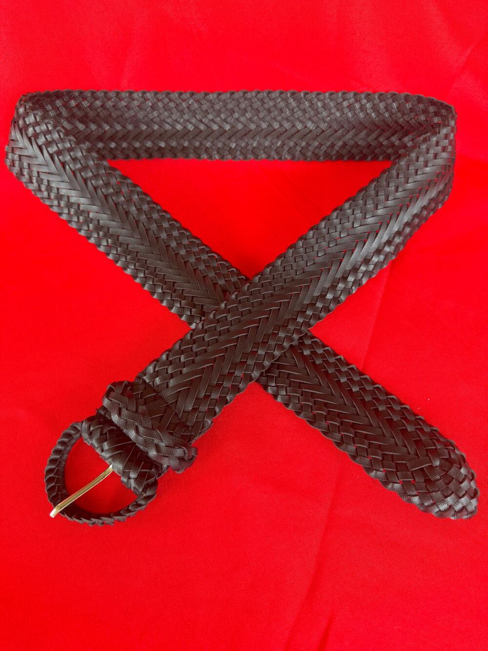 Boho Casual Adjustable Black Woven/Braided Belt Festival Classic Minimalist